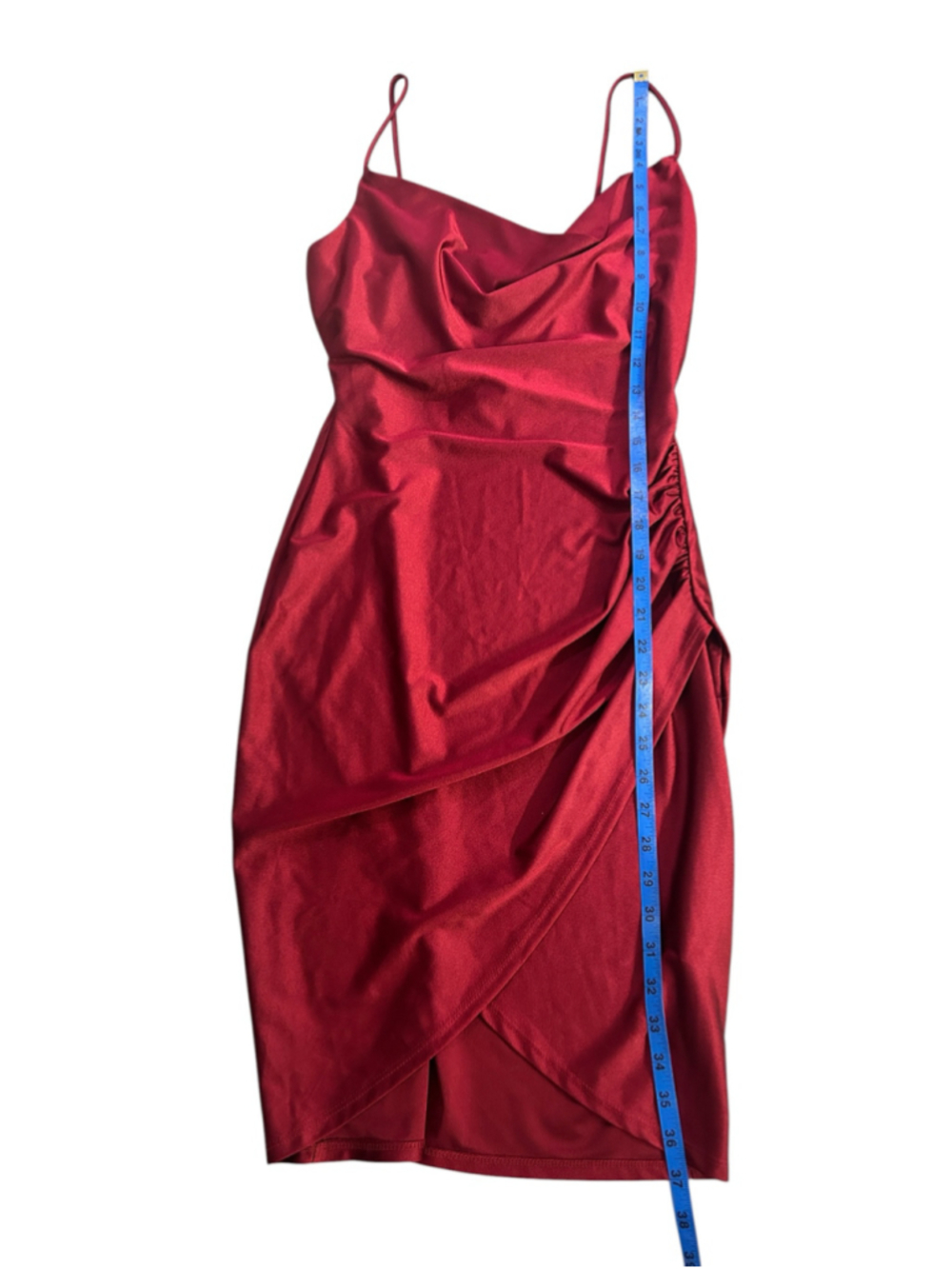 Women's Windsor Red Midi Dress Size M - Picture 4 of 7